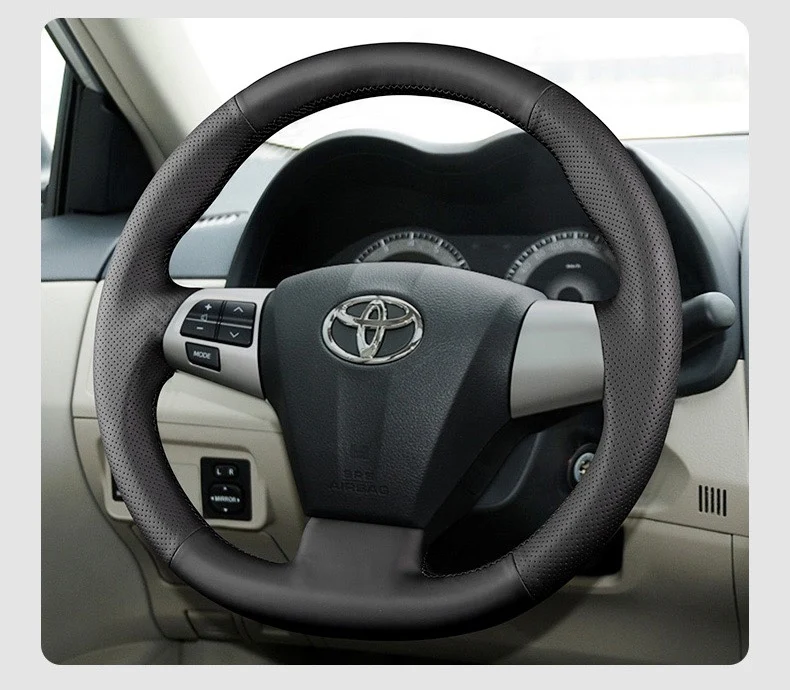 

Specialized hand-stitched steering wheel covers suitable for Toyota Corolla and RAV4