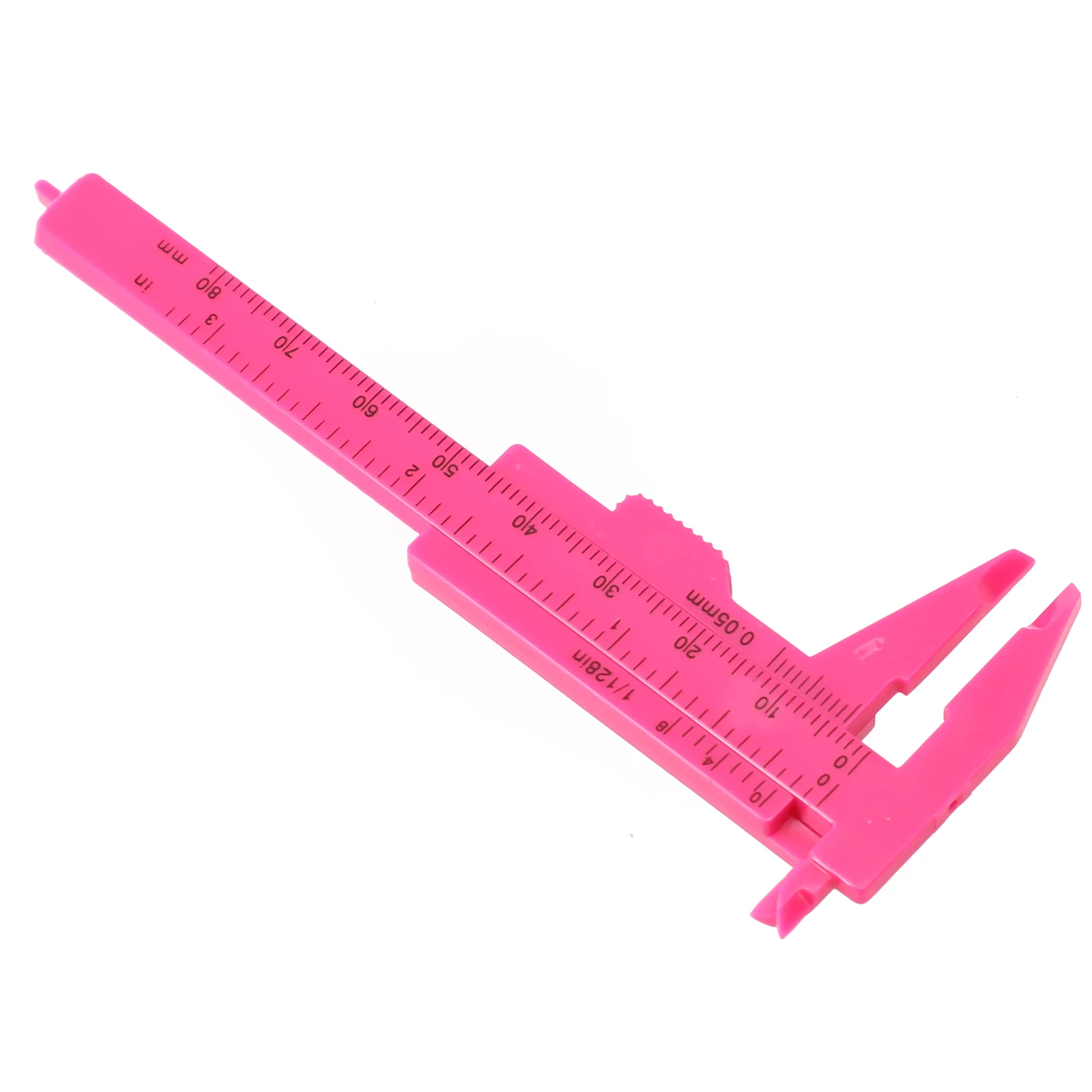 0-80mm Vernier Calipers Plastic Double Scale Sliding Vernier Caliper Ruler Double Scale Ruler Measuring Gauging Tools