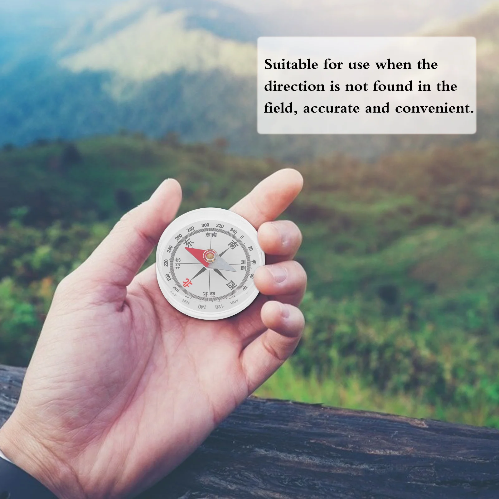 

5Pcs Travel Compass Reliable Navigation Aid for Field Use Exquisite Workmanship Creative Design Suitable for Hiking Camping