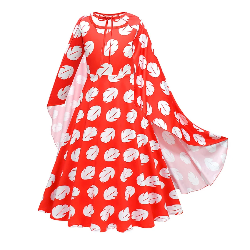 

Girl Dresses Stitch Lilo Pelekai Cosplay Halloween Costume for Kid Anime Comic Festival Carnaval Fancy Dress Cloak Girl