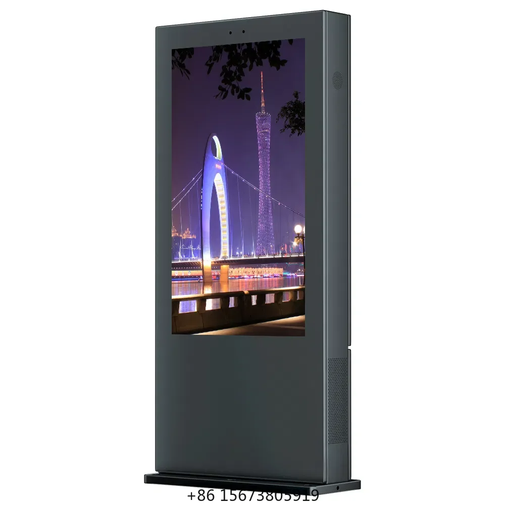 

High Brightness Outdoor Vertical Digital Signage Totem De Led Stand Display Double Sided Outdoor Digital Led Screen
