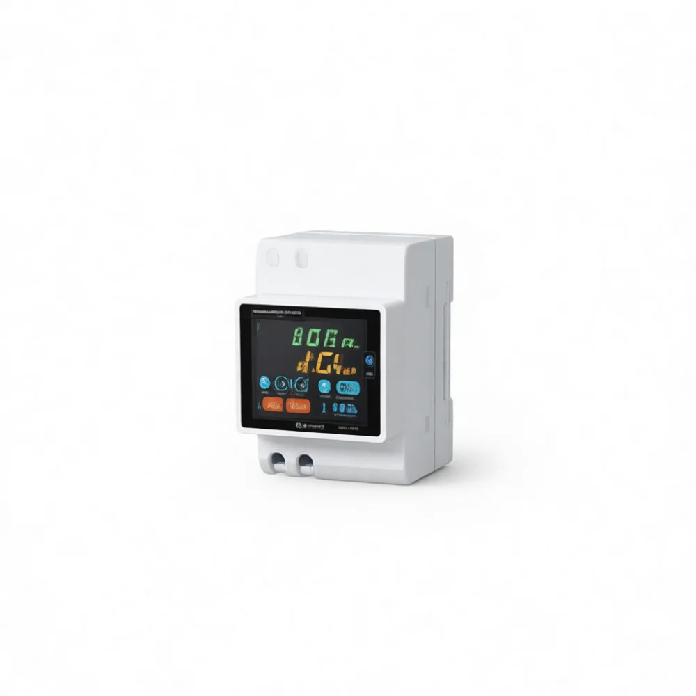 Digital Smart Energy Meter ZS2066 Three Phase Rail Mounted Volt Amp Frequency Power Factor Monitor For Industrial Home Use