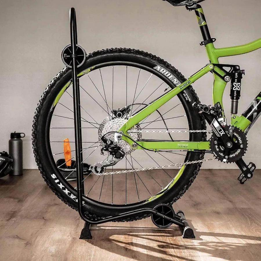 BikeHand Bike Floor Stand Parking Rack Stand for 2429 Mountain MTB and Road Bikes Bicycles Indoor Outdoor Garage Storage Soluti