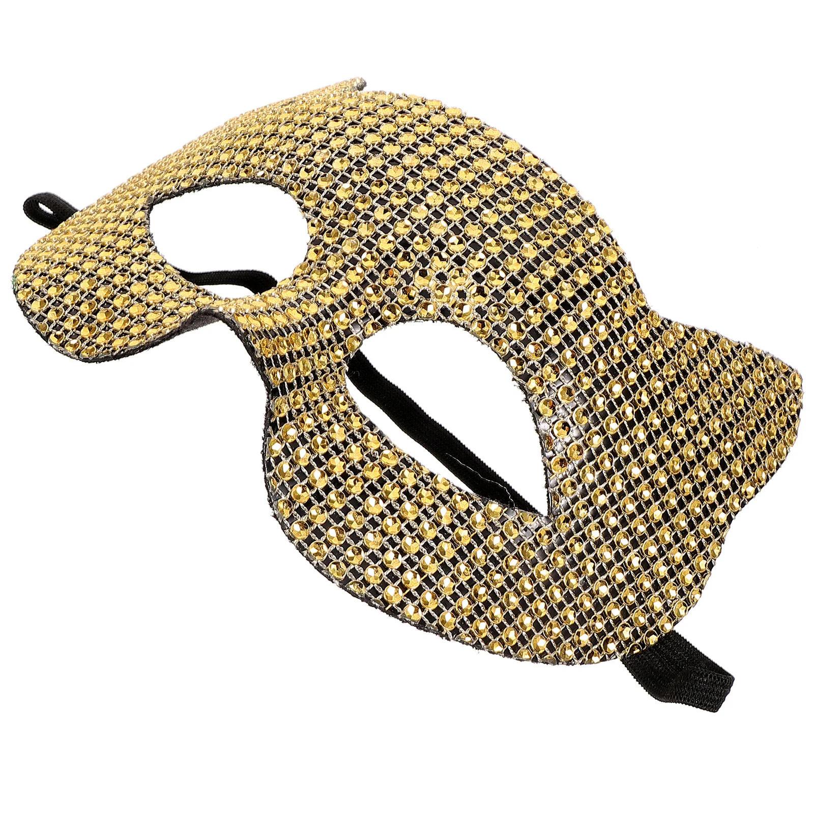 

Cat Mask Exquisite Rhinestone Masquerade Mask Lightweight for Halloween Party Cosplay Accessory Party Accessory
