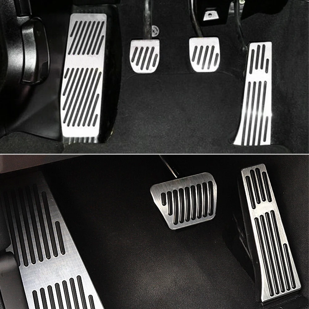 Sondaj olmayan kaymaz Hızlandırıcı Gaz Yakıt Fren Ayak Istirahat Pedal Pedleri BMW 1,3 Serisi X1 E39 E46 E87 E90 E91 E92, Araba Styling