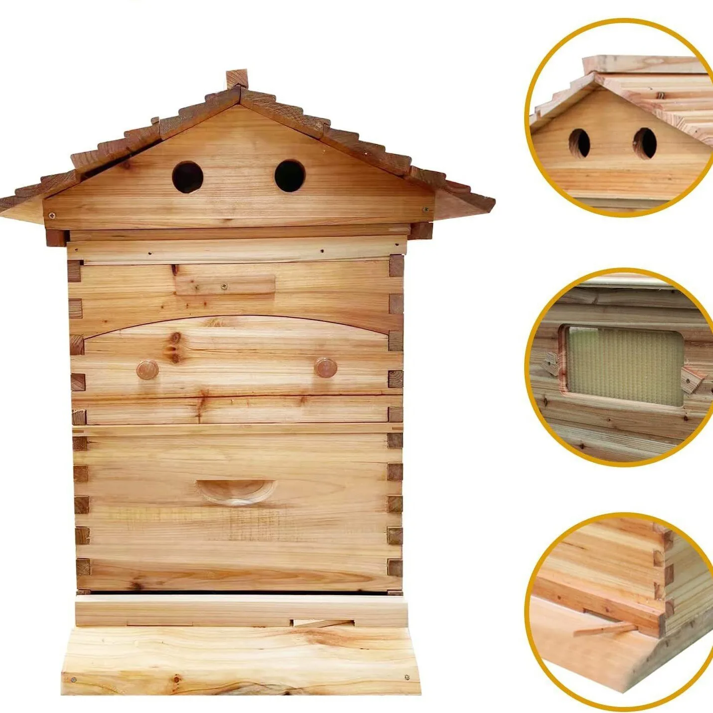 Spot supply Automatic flow honey spleen beehive Self-flow honey nest frame Nest base Automatic honey beehive Boiled wax beehive