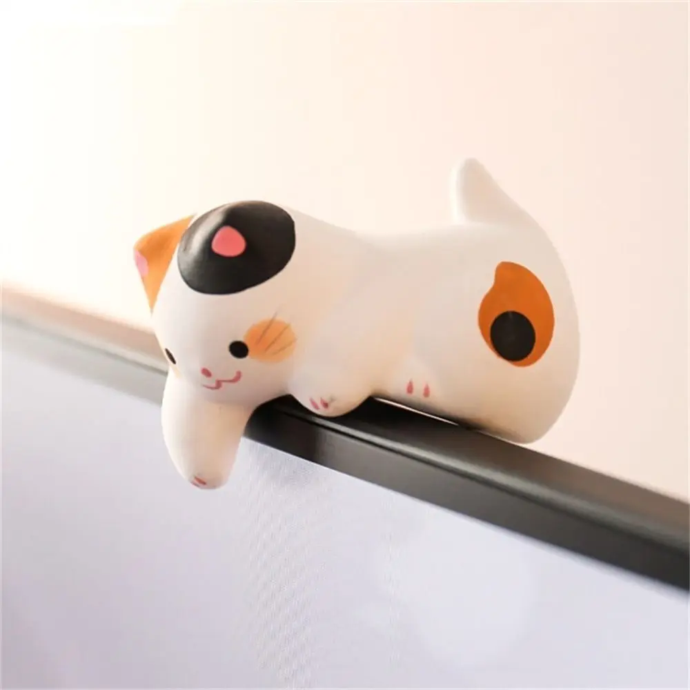 

3pcs /set Handmad Lucky Cat Resin Figurine Collectible Crafts Kitten Car Ornaments Statue Cartoon Pet Cat Landscape Decoration