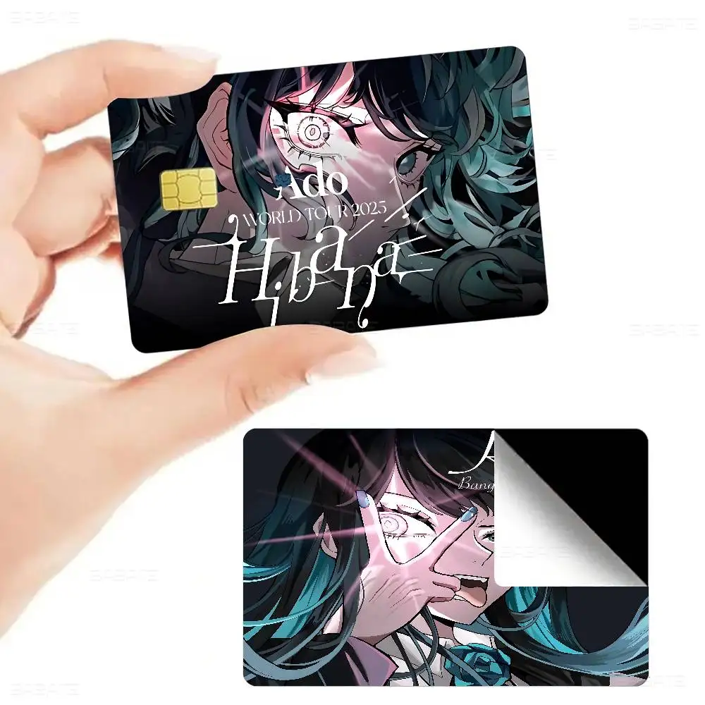 Ado Kyogen X Uta Anmie Diy Credit Debit Card Sticker Party Sticker Decoration Waterproof Small Chip Card Skin Sticker