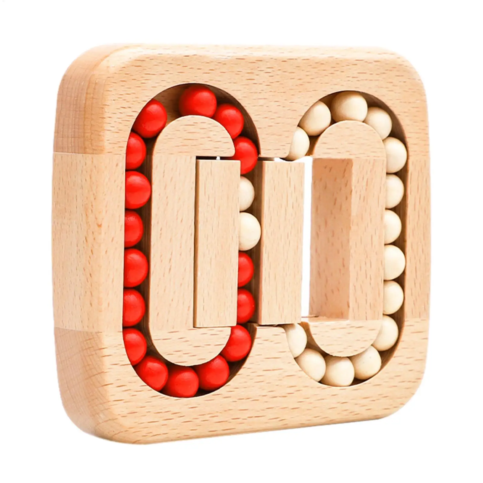 Rotating Magic Bean Fingertip Toy Wood Puzzles Brain Teaser Fidget Anxiety Stress Relief Toys Fun Gifts For Adults And Kids