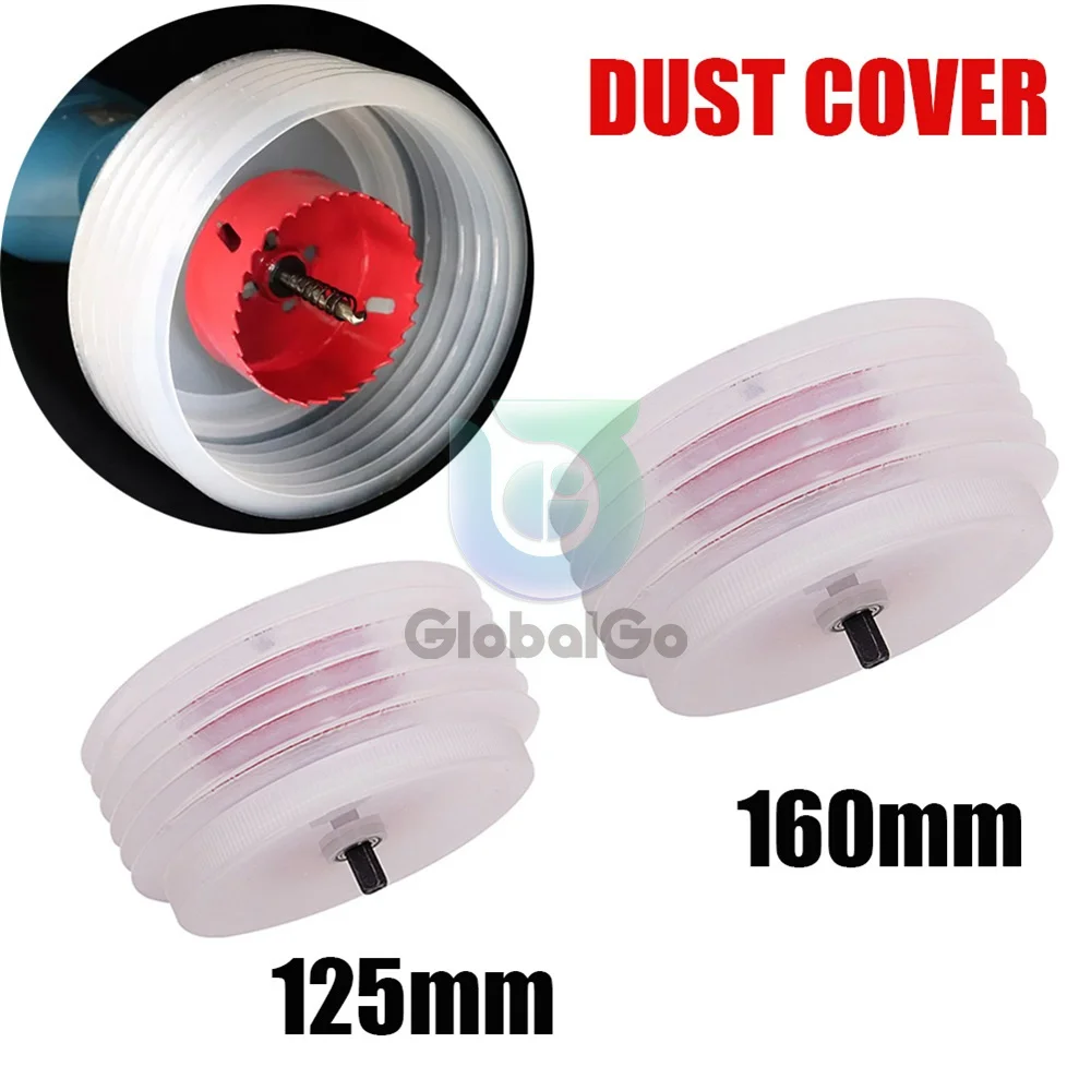 Hole Opener Dust Cover 125mm/160mm Bowl Wood Electrician Protection Downlight Gypsum Ceiling Sound Reaming Dust Drill Bit