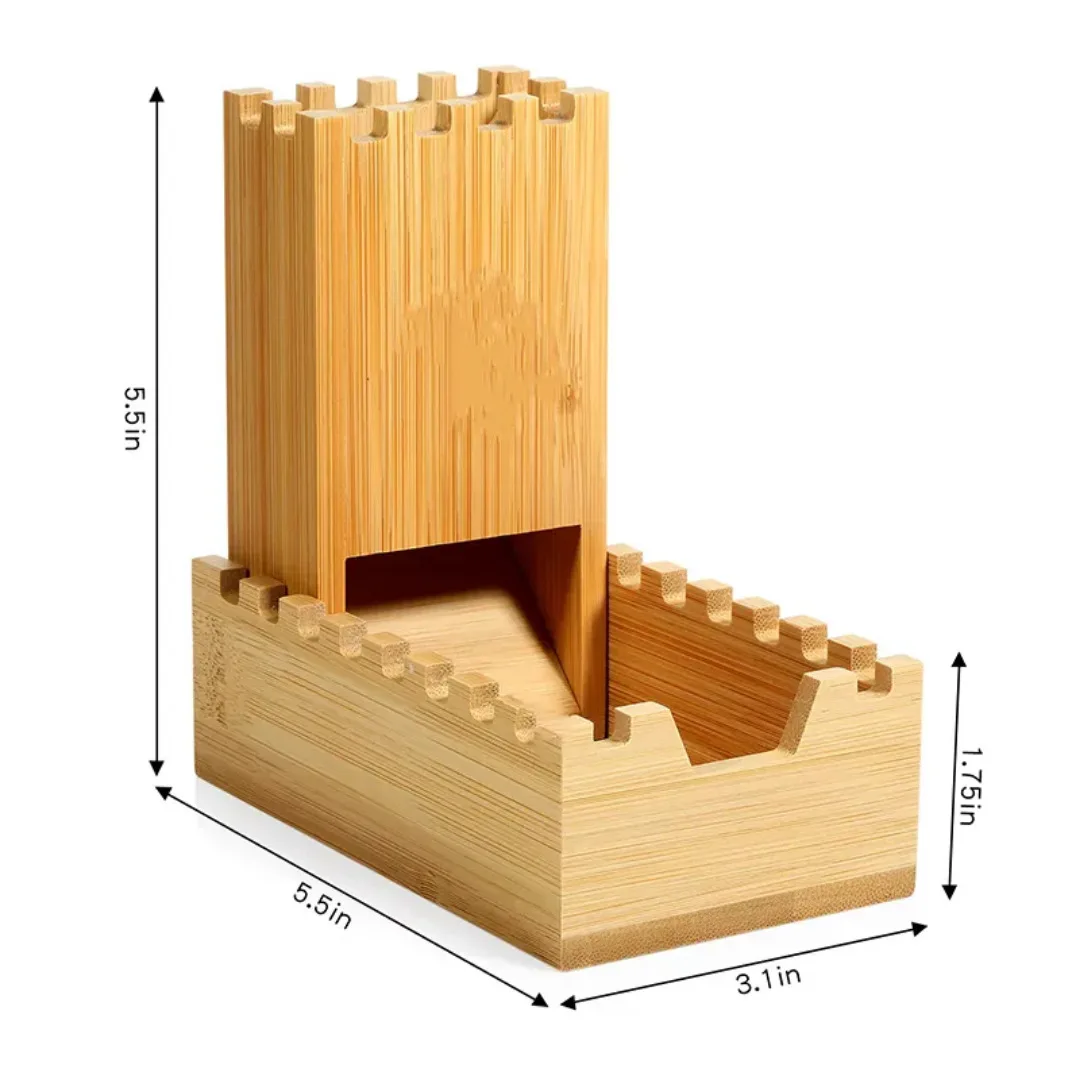 

Folding Wooden Dice Tower Dice Storage Box Board game Prop Dice Box desktop storage box for RPG DND Dice player Storaing Dices