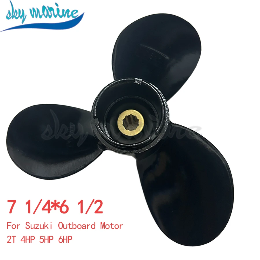 PROPELLER 58111-98651-019 3X7-1/2X7 Or 7 1/4*6 1/2 for Suzuki DF4 DF5 DF6 4HP 5HP 6HP 58111-98651 5811198651019 boat engine