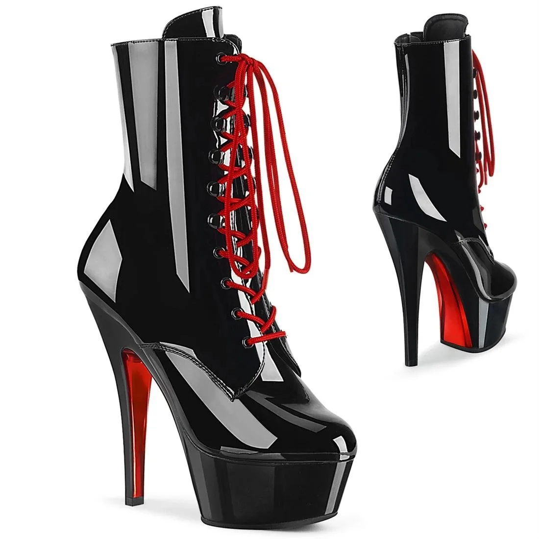 

luxury Fashion Sexy Knight Female 8 Inch High Heel Platform Ankle Boots for Women Autumn Winter Shoes Black Pole Dancing Boots