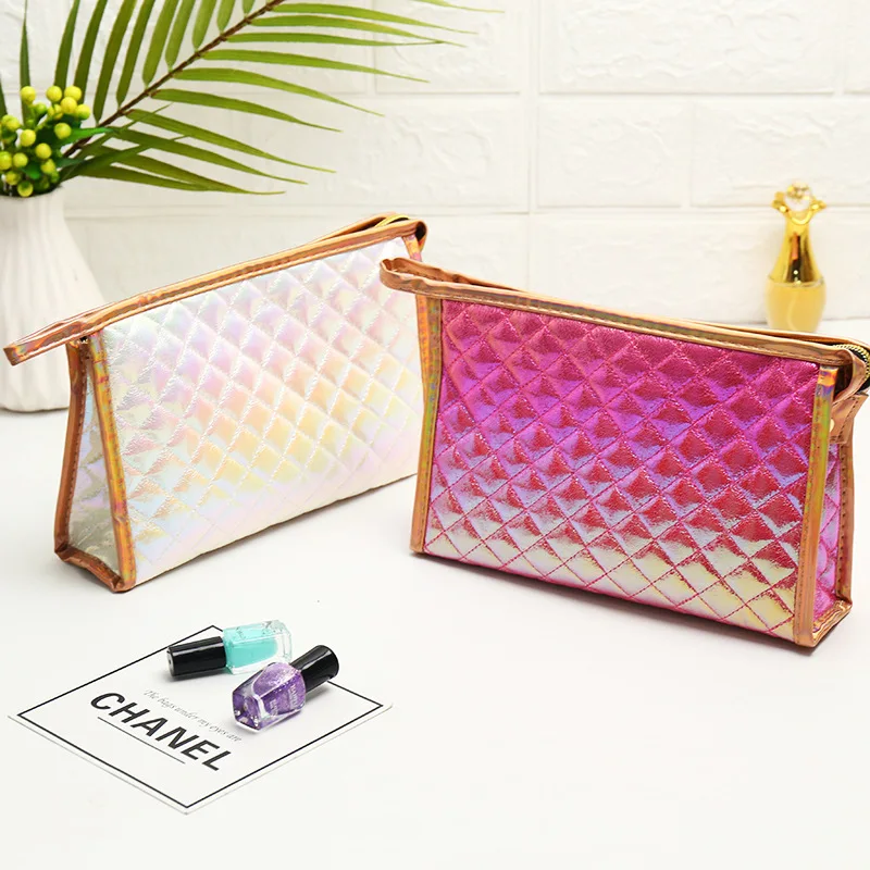 Iridescent Laser Envelop colorful fashionable cosmetic bag large-capacity toiletry bag high-value travel storage