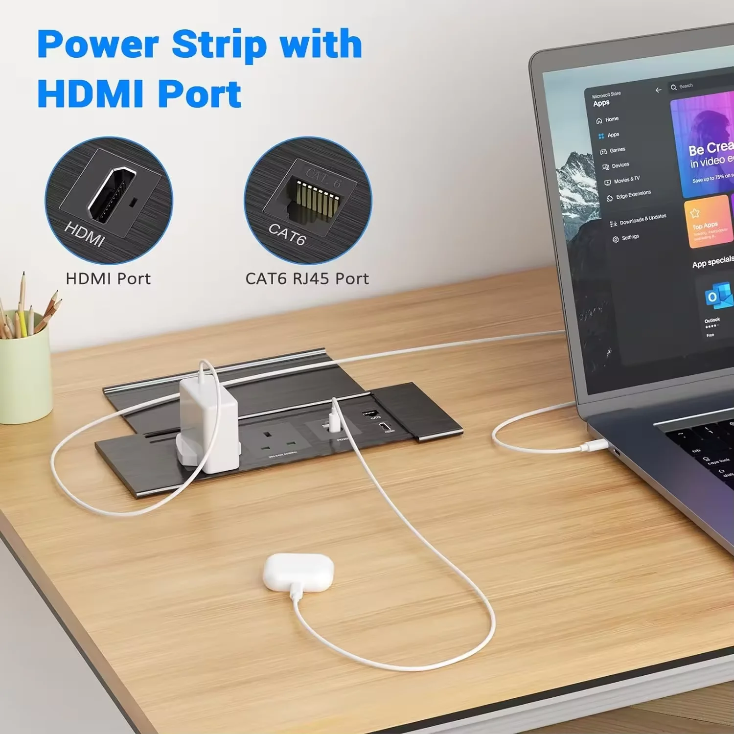 Unique intégré bureau Flip couverture prise bande caché 18W électrique table multimédia Port USB réseau bureau monté Flip couverture donc