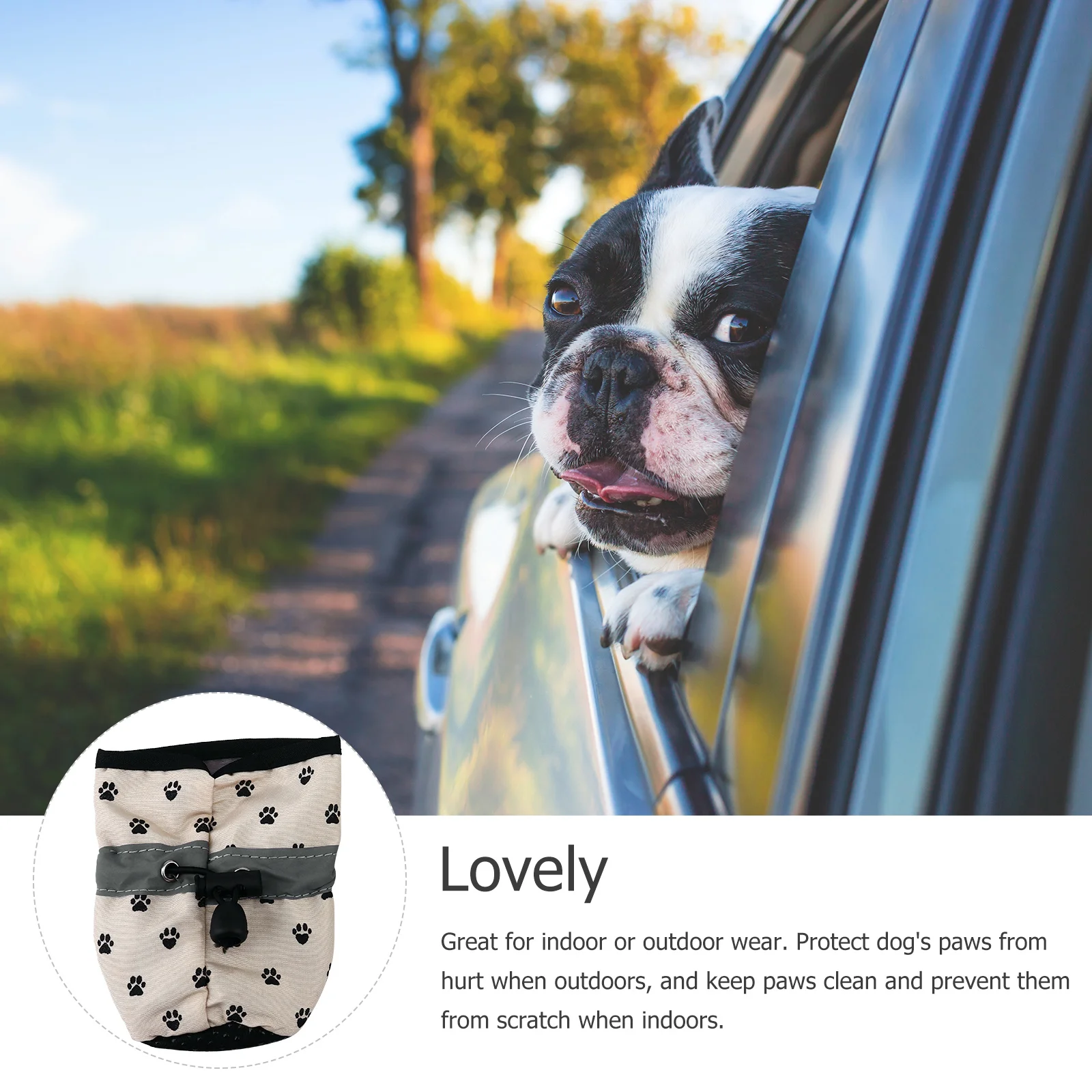 

4Pcs Dog Paw Protectors Shoes Non-Slip Breathable Design Keeps Paws Clean and Safe Indoors Outdoors Yellow Dog Boots