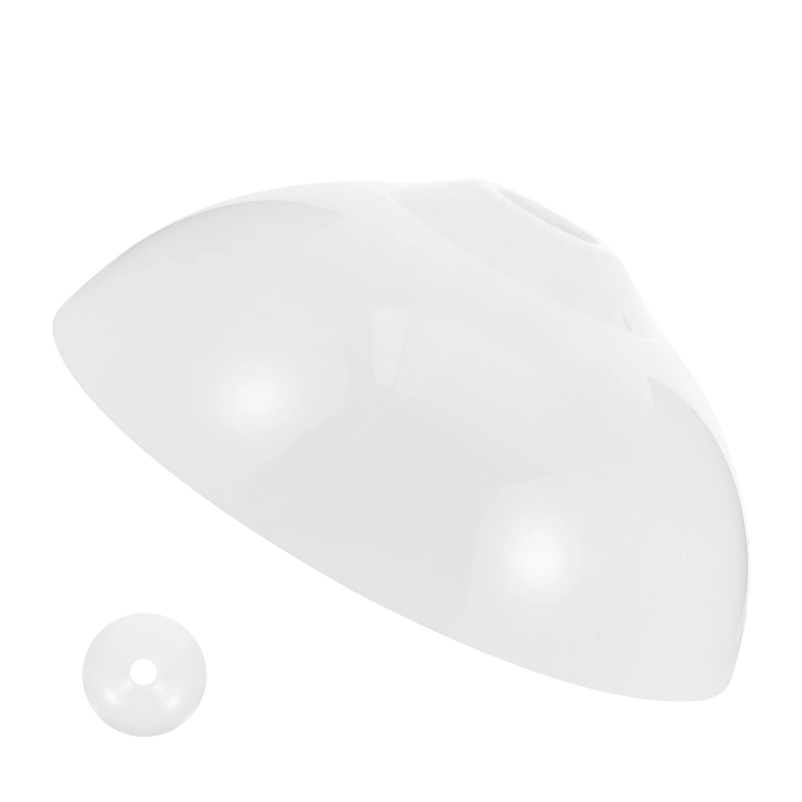 

White Lampshade Acrylic E27 Cream DIY Pendant Replacement 245mm Diameter Light Wear Resistance Home Modern Retro