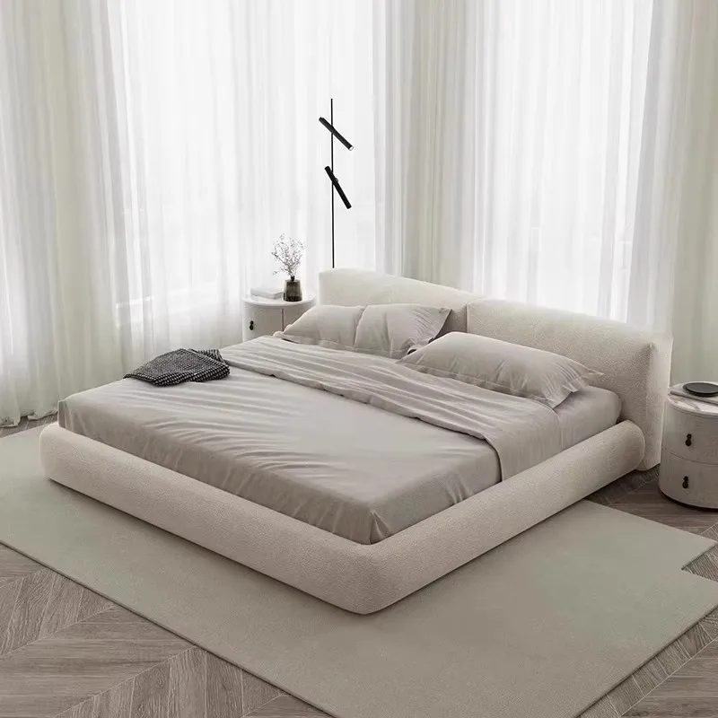

Gray Frame Double Bed Modern Platform Designer King Size Queen Double Bed Bedroom Full Size Camas Individuales Furniture Home