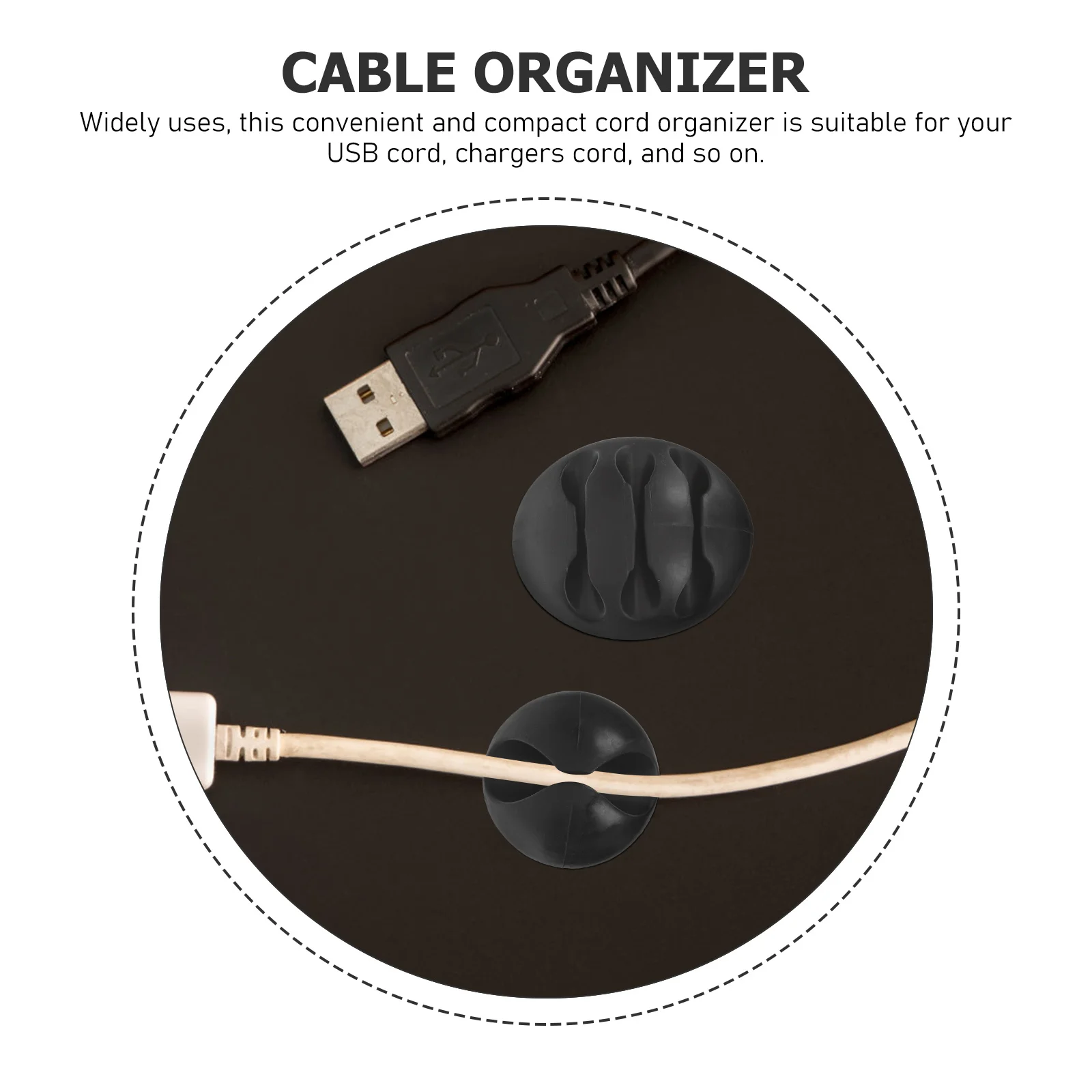 16 قطعة حامل الكابل المحمولة منظم الأسلاك الحبل حارس للمنزل مكتب عمل إدارة الأسلاك منظم كابلات USB