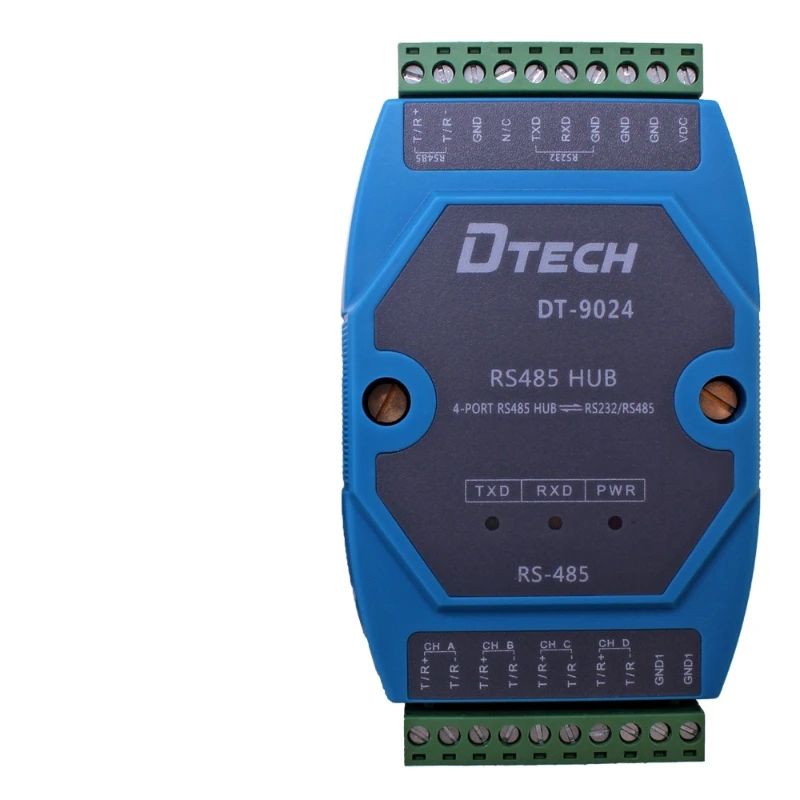 Dtech High Speed RS485 HUB Converter Industrial converter series Active RS232 to RS485 4 port Converter