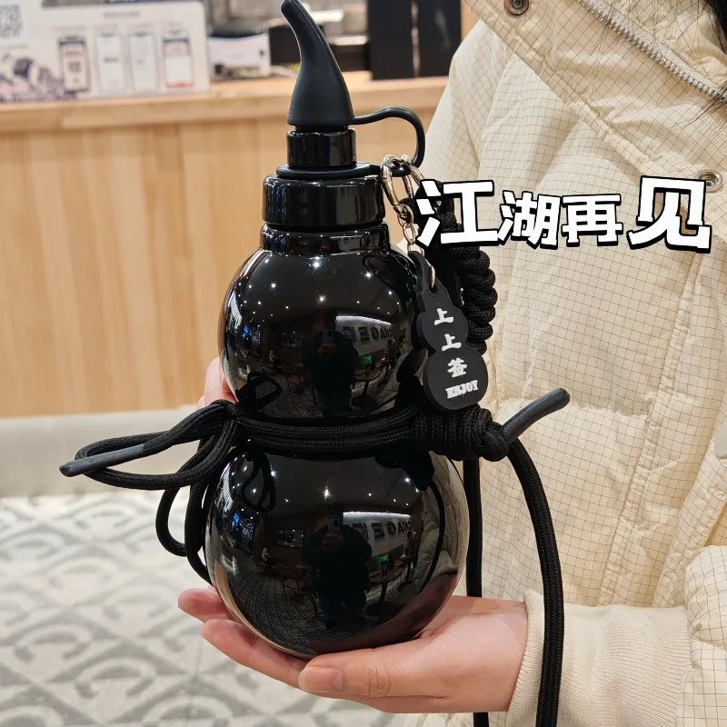gourd kettle high value stainless steel water cup boys personality portable gift thermos cup new model