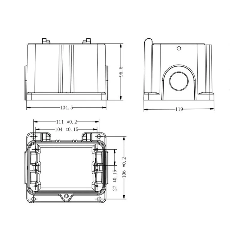 204820921 WEVEL H48B-SM-1L-2PG36 48B Single Buckle Surface Base Case