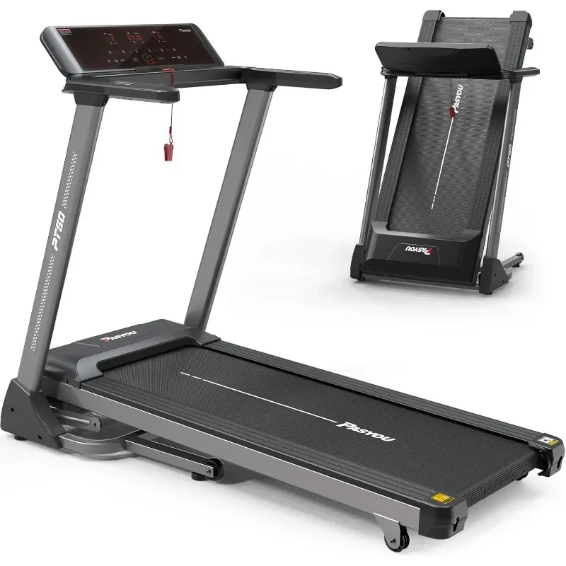 

Treadmill with Incline - Foldable Treadmills for Home with 25 Preset Programs, Heart Rate Monitor, with Bluetooth Connectivity