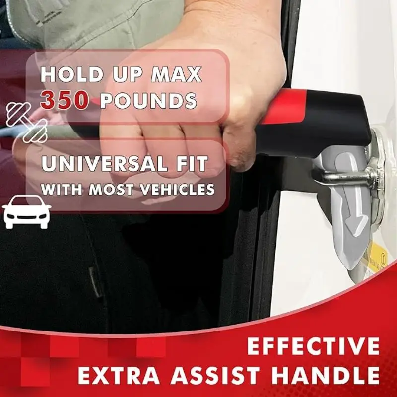 NINEMAX Car Door Assist Handles For Elderly People Portable Multifunctional Seat Belt Cutter Elderly Specific Window Breaker