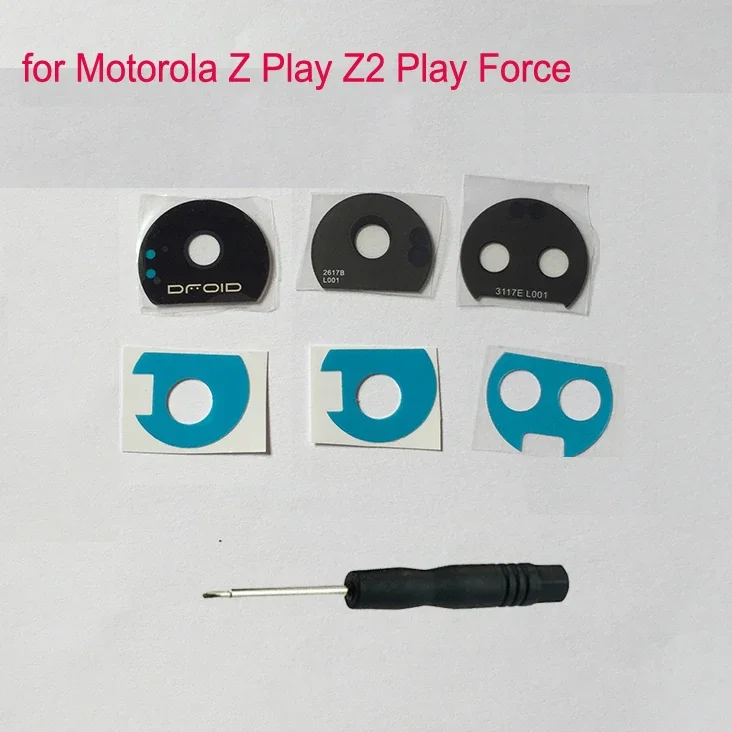 Pop Original For Motorola Moto Z Play Z2 Play Z2 Force E4 Plus X4 Mobile Phone Housing Back Camera Glass Lens Protector Cover +