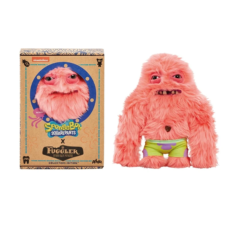 فوجلر باتريك ستار ألعاب من القطيفة 22 سنتيمتر الأصلي القبيح الوحش سبونجبوب سكوير لطيف الأسنان الوحش ملء أفخم الدمى اللعب الهدايا #6