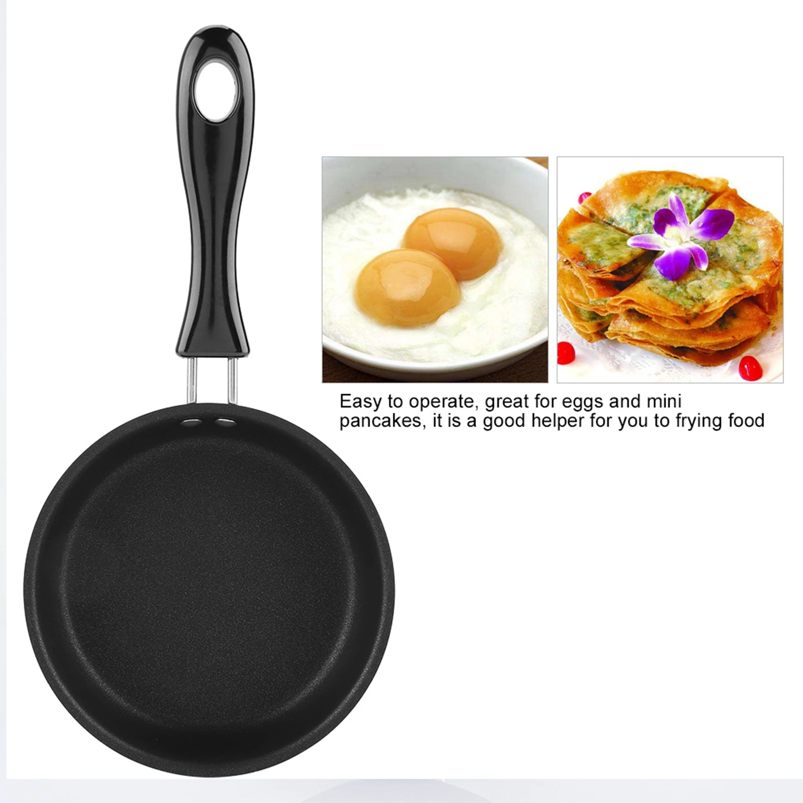 Portable Mini Frying Pan Poached Egg Household Small Kitchen Cooker