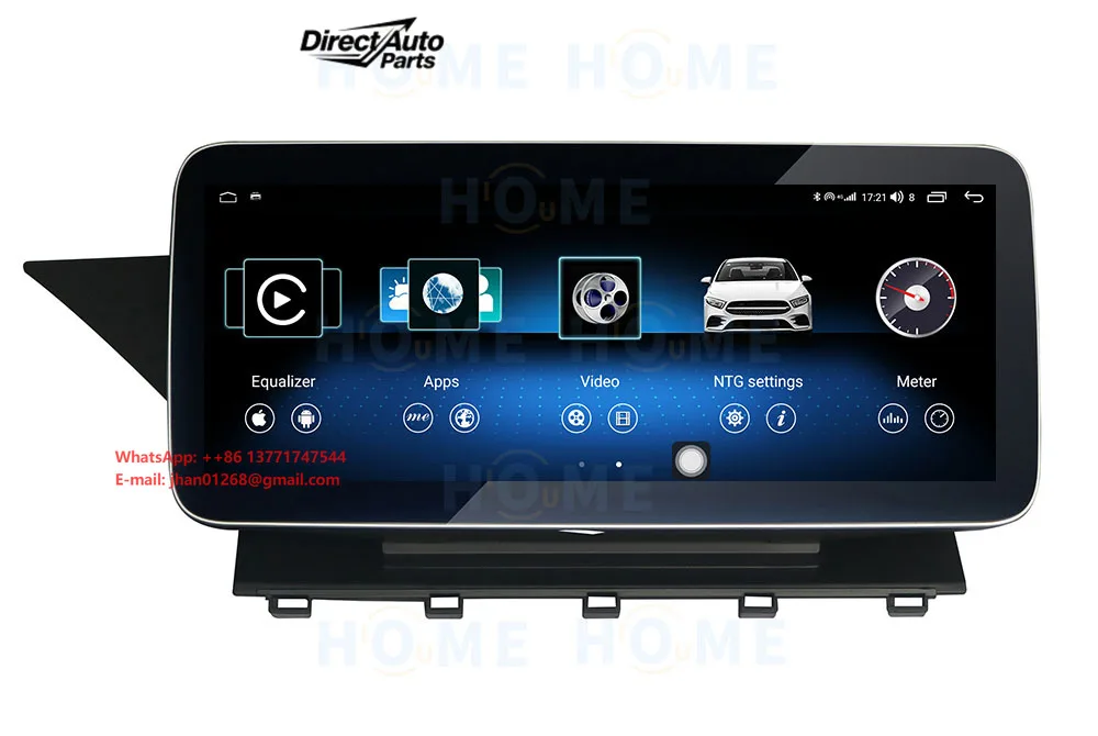 Central Control Unit for Mercedes Benz GLK Class X204 2008-2015 Android 14 Car Multimedia DVD Player GPS Navigation Radio Stereo