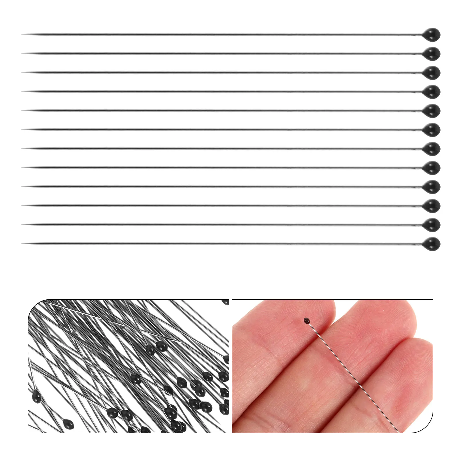 

100 pcs Stainless Steel Specimen Pins Long Lasting Pins For Science Education School Lab Tools #2 Silver