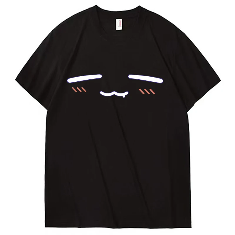 Футболка Kawaii Takodachi из чистого хлопка, летняя футболка с короткими рукавами, подходит как для мужчин, так и для женщин, эстетичная милая футболка из чистого хлопка с мультяшным рисунком