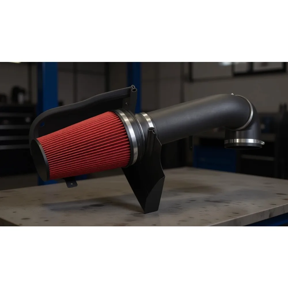

Cold Air Intake Kit with Heat Shield for 1999-2006 V8 4.8L 5.3L 6.0L Pickup Trucks Black and Red