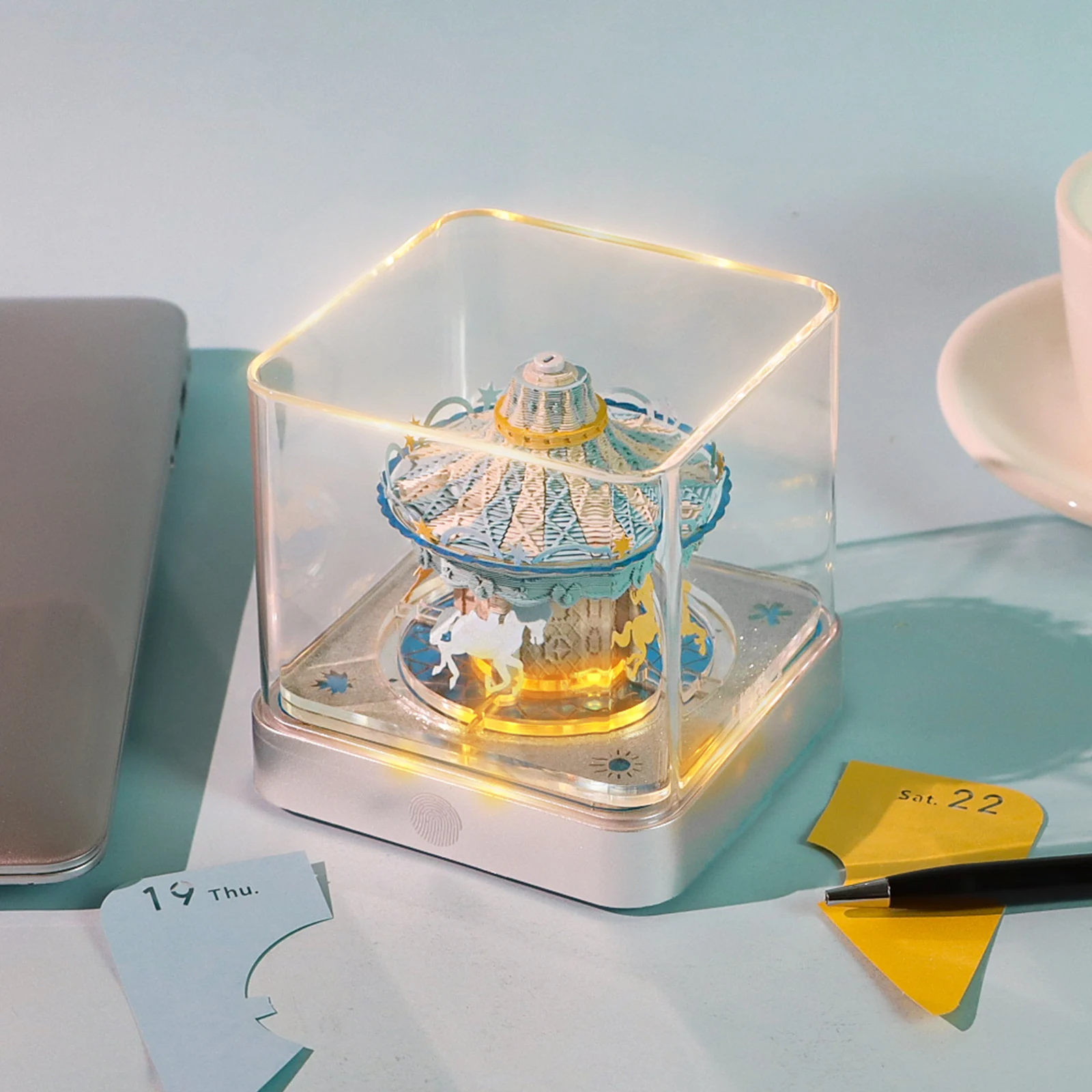 ملاحظة مكتبية ثلاثية الأبعاد جديدة على الطراز الدائري 2025، ملاحظات تزيين لاصقة قابلة للتمزق لحلول الهدايا