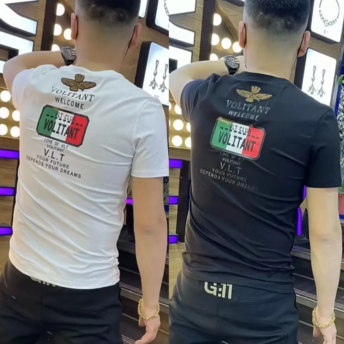 

Новая летняя мужская футболка с коротким рукавом и принтом, облегающая футболка с короткими рукавами, модная красивая модная брендовая футболка с вырезом