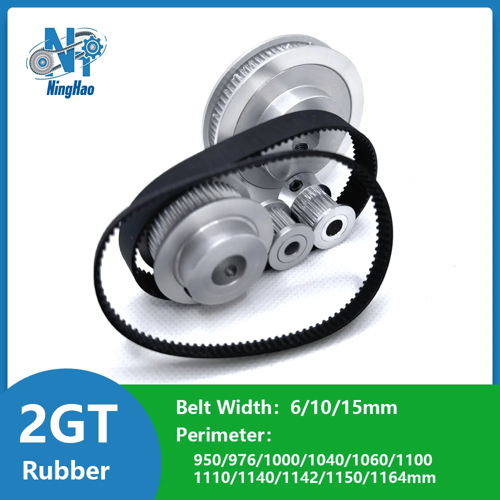 2gt-largura-da-correia-dentada-6-10-15mm-perimetro-950-976-1000-1040-1100-1110-1140-1150-1164mm-2m-correia-sincrona-de-laco-fechado-de-borracha