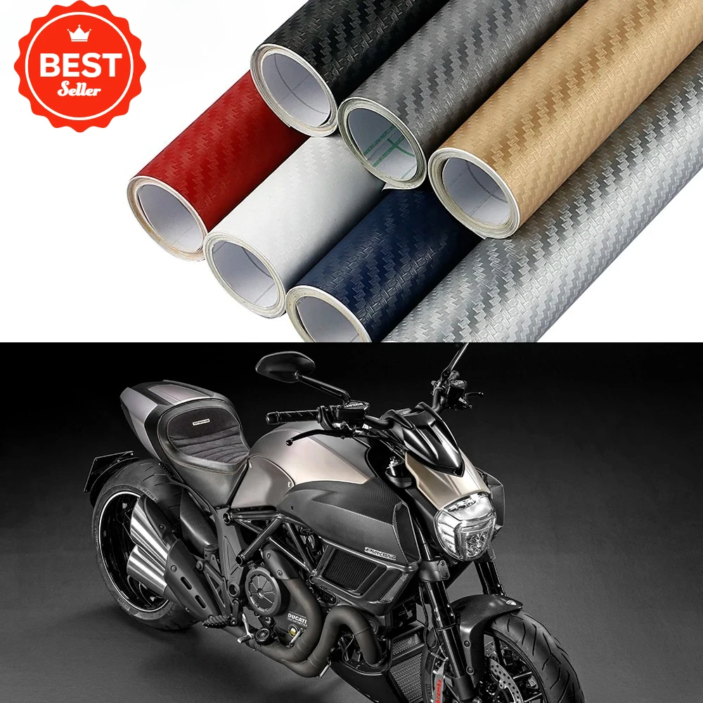 

30x300 см 3D виниловая пленка из углеродного волокна, гидрографическая пленка, виниловая пленка для мотоцикла, автомобиля, водонепроницаемая пленка, аксессуары для мотокросса