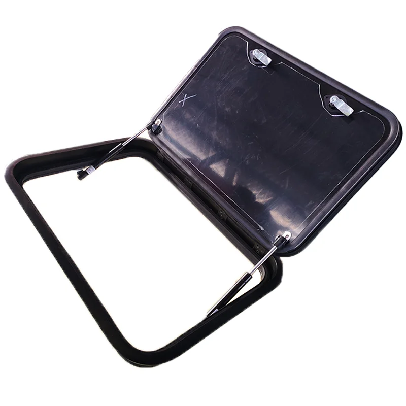 Strong Aluminum Alloy RV Access Door Custom Size Caravan Trailer Cargo Hatches with Gas Struts for Motorhome Campervan