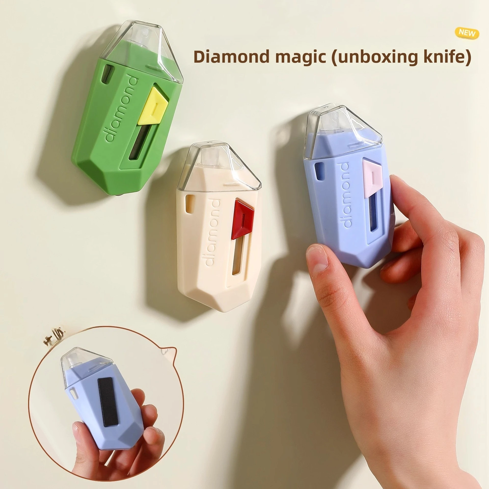 المغناطيسي اكسبرس سكين فتح القاطع أداة منزلية الفن سكين صغير اكسبرس ختم القاطع فتح سكين التراجع الذاتي #1