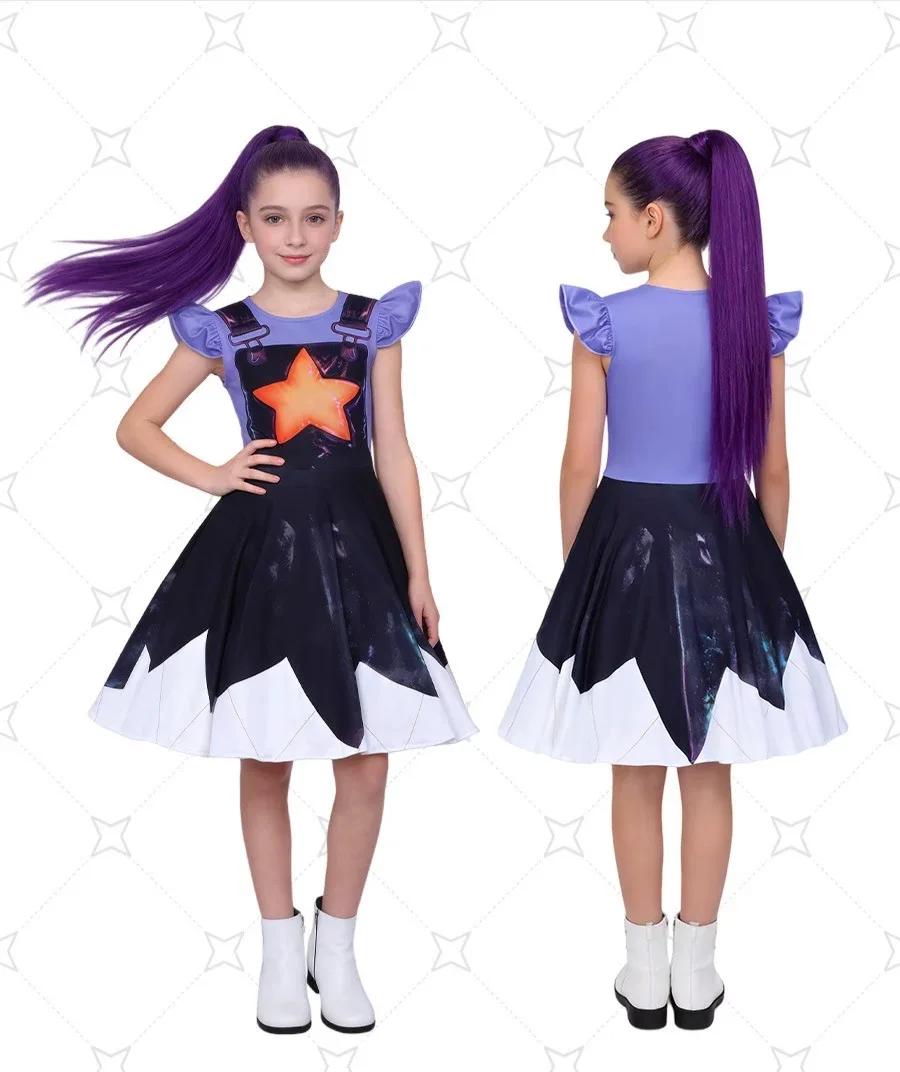

Game Bobi 5 Horror Lily Cosplay Costume Play Time Dress Up Puppet Lily Children's Clothes Halloween Carnival Roleplay Clothing