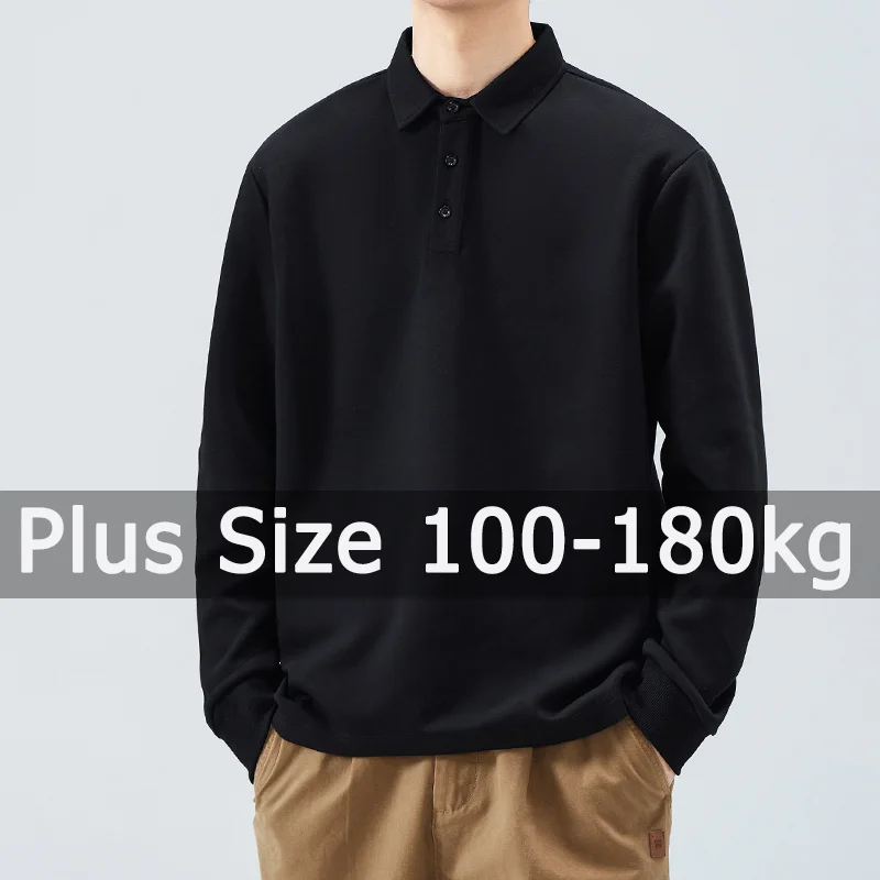 Plus Size Men Polo … - image