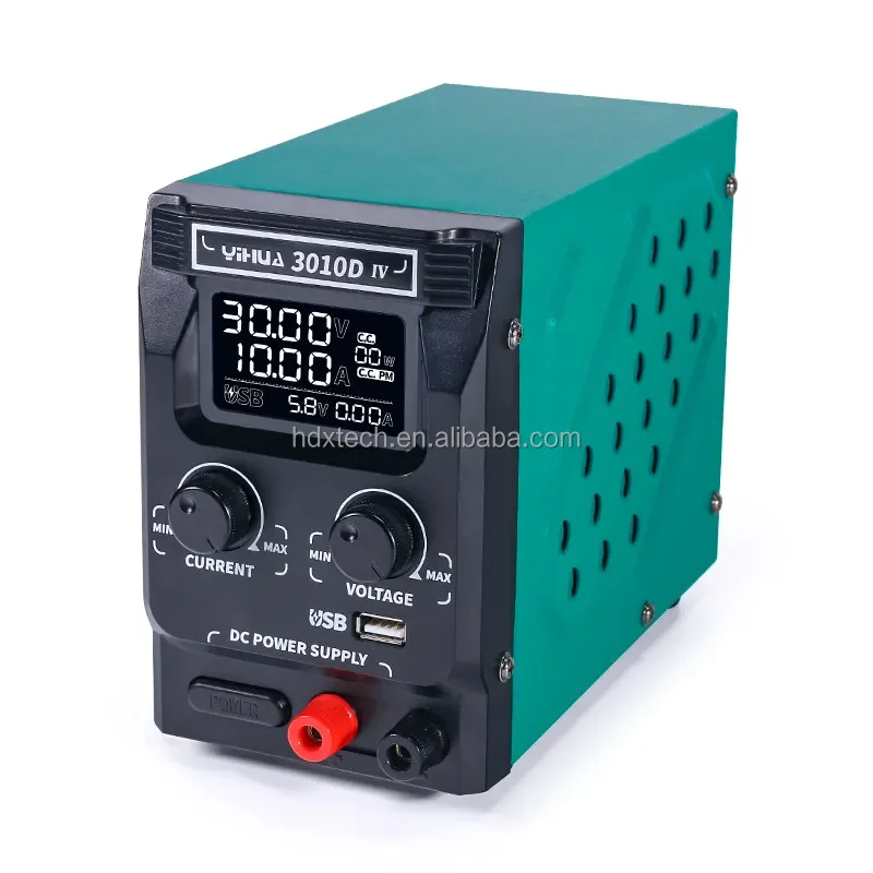YIHUA 3010D IV DC Power Supply for Mobile Phone Supply Output Preset Current USB Interface Repair Tool