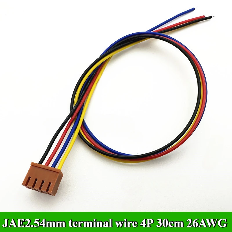 JAE2.54mm terminal wire LGC elevator connection line single head brown  2P/3P/4P/5P/6P wire length 30cm 26AWG electronic line