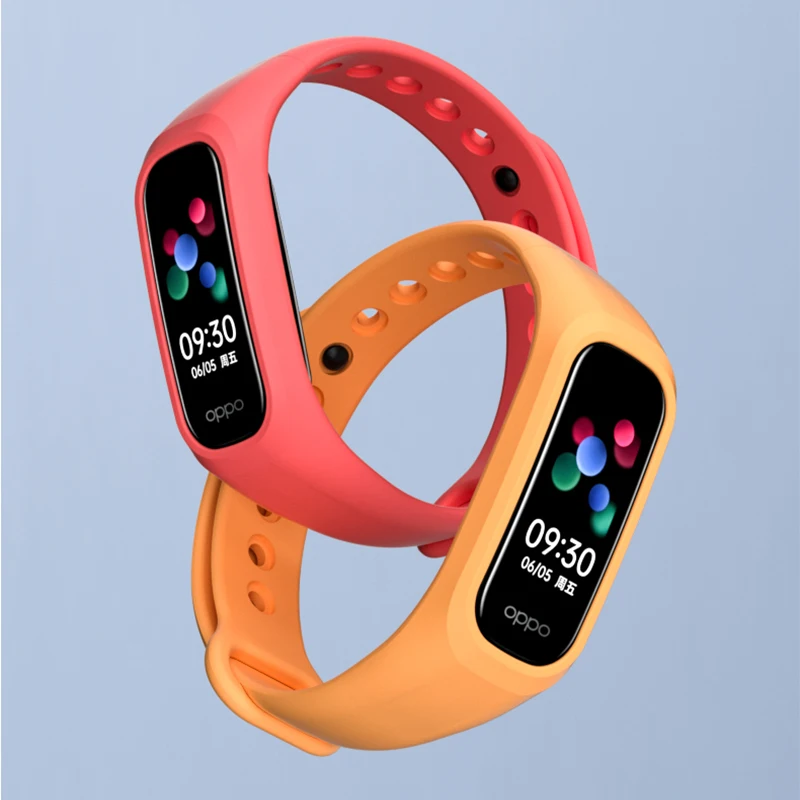 OPPO 팔찌 패션 EVA 버전용 실리콘 시계 스트랩, Oppo 스마트 팔찌 스포츠용 다채로운 교체 시계 밴드