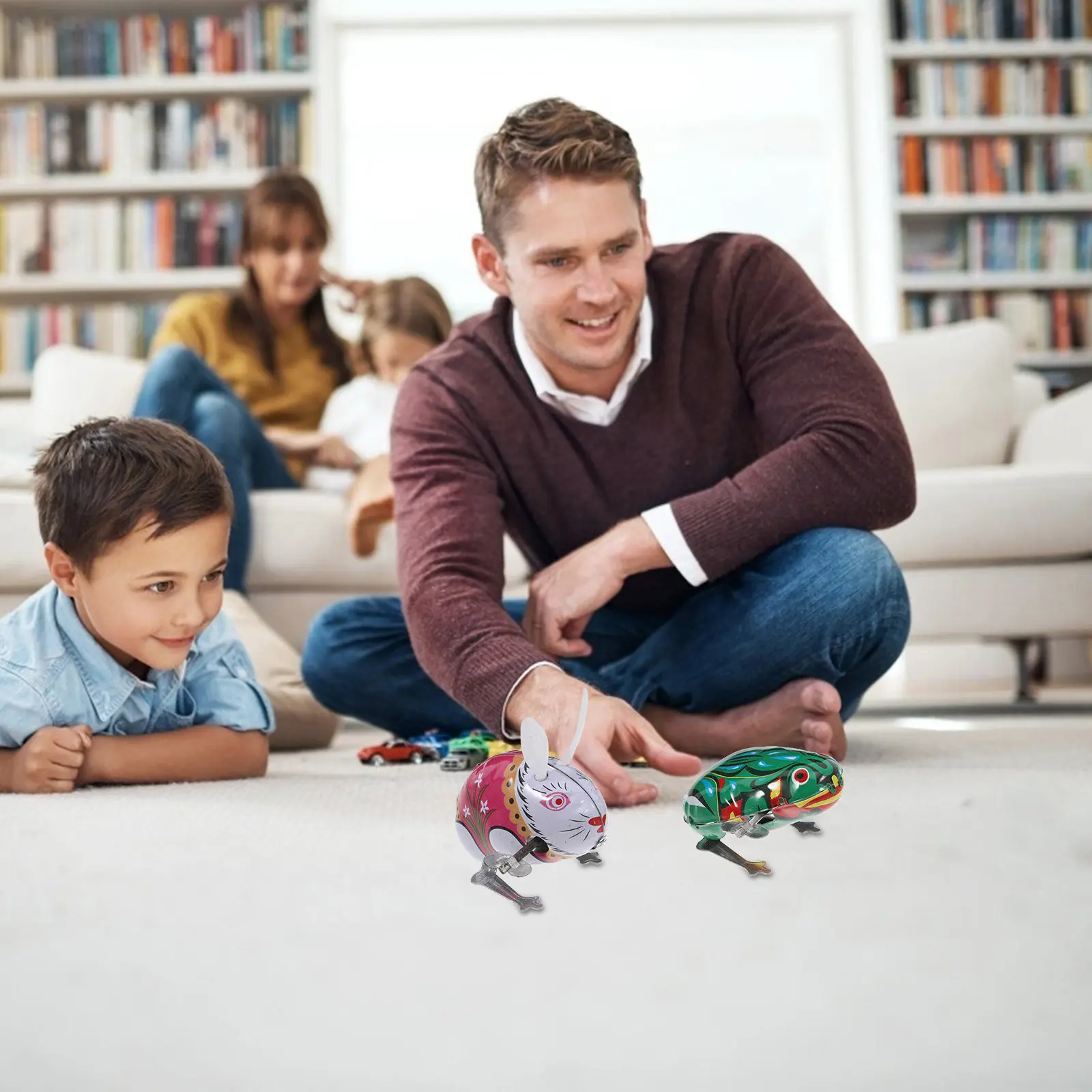 

Набор из 5 заводных железных игрушек-часовиков: легко управляемые, для вечеринок, ходячие, прыгающие, рождественские, для наполнения подарочных пакетов, мультяшные заводные игрушки