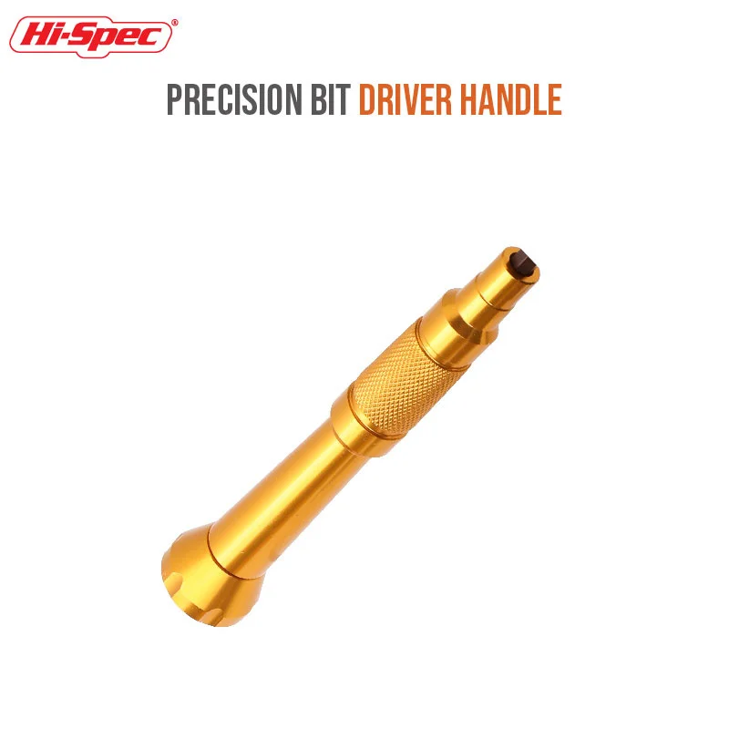 Hi-Spec Mini Precision Screwdriver Gold Handle 10*4MM S2 Driver Bits Extension Rod For Shank Bits Screw Driver Holder Hand Tool