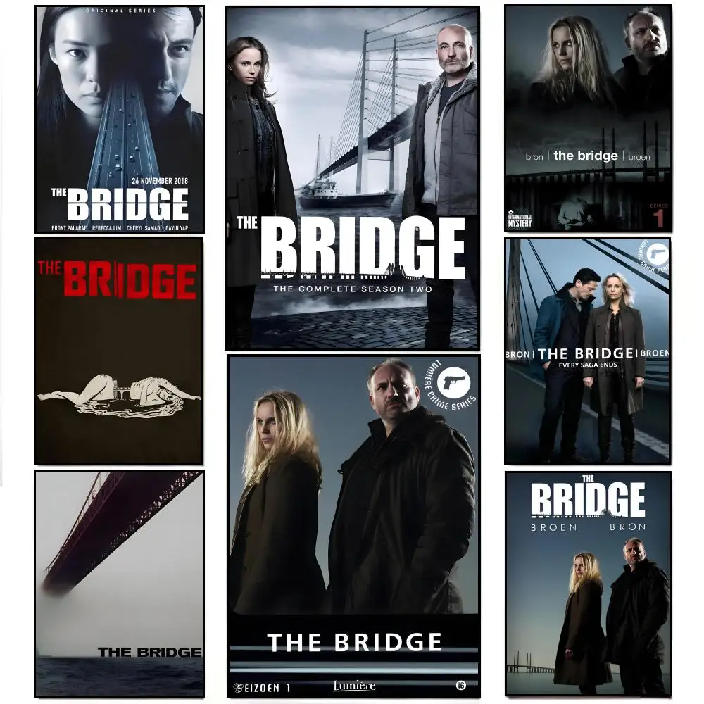 Misty Suspenseful T-The Bridge Nordic Noir Crime Series Vibe Poster HD  Waterproof Wall Sticker Bar Living Room Decor Gift