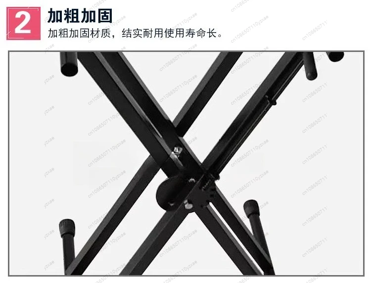 Foldable Dual Layer DJ Controller Stand Adjustable X Frame Laptop Holder Compatible With DDJ XDJ Series Mixer Equipment
